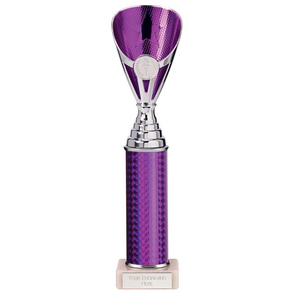 Rising Stars Plastic Trophy Purple 305mm