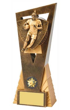 Antique Gold Male Rugby Player Edge Award Ant Gold 21cm