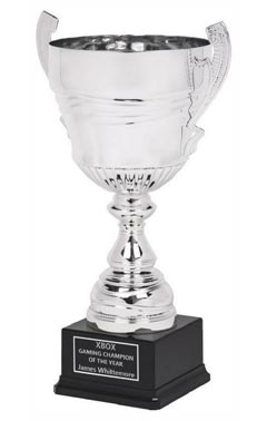 Silver Presentation Cup with Handles Silver 51cm