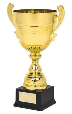 Gold Presentation Cup with Handles Gold 51cm