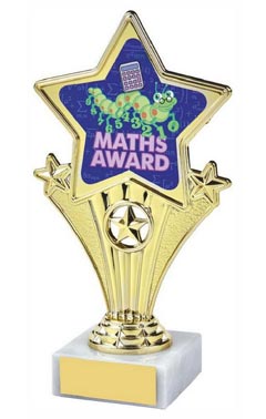 Fun Star Award - Maths Gold 18cm