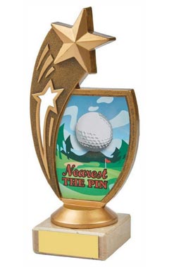 Nearest the Pin Star Holder Award Ant Gold 17cm