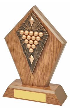 Wood Stand with Pool/Snooker Trim Light Oak 17.5cm