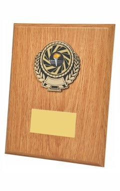 Light Oak Wood Plaque Award Light Oak 23cm