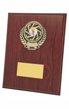 Wood Plaque Award Dark Wood 23cm