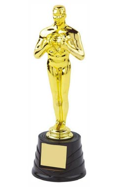 Gold Achievement Trophy Gold 23cm