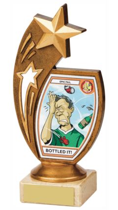 "Bottled It" Fun Award Ant Gold 17cm