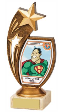 "Hero of the Pitch" Fun Award Ant Gold 17cm