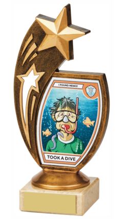 "Took a Dive" Fun Award Ant Gold 17cm