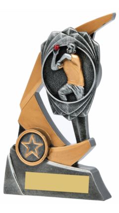 Resin Claw Award - Cricket Bowler Ant Silver 17cm