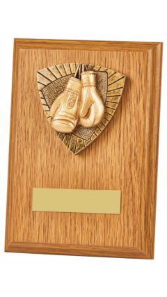 Light Oak Plaque - Boxing Light Oak 15cm