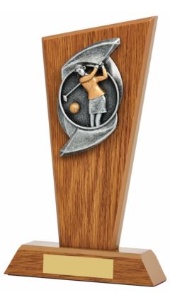 " Blade" Light Oak Stand Golf (Female) Light Oak 23cm