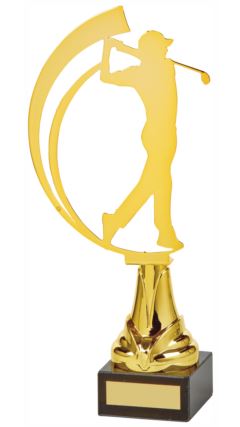 Gold Metal Golfer Award Gold 27.5cm