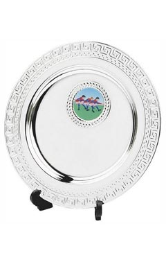 Silver Plate Salver Award with Stand Silver 13cm