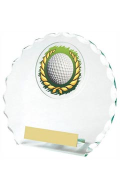 Jade Glass Golf Ball Award Jade 14cm