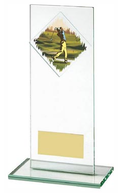 Jade Glass Male Golf Award Jade 18cm