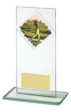 Jade Glass Male Golf Award Jade 16cm