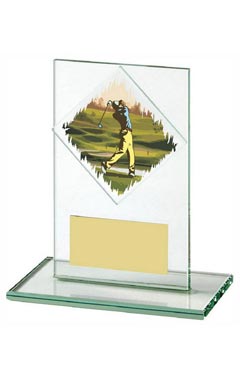 Jade Glass Male Golf Award Jade 12cm