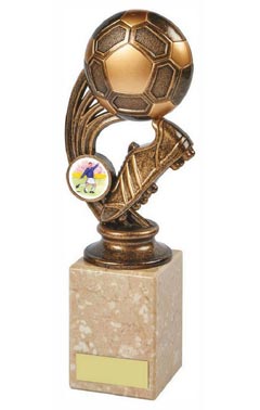 Football Boot/Ball Trophy Ant Gold 22.5cm