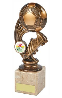 Football Boot/Ball Trophy Ant Gold 20cm