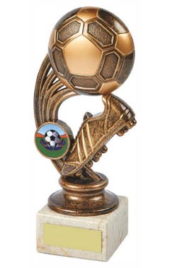 Football Boot/Ball Trophy Ant Gold 18cm