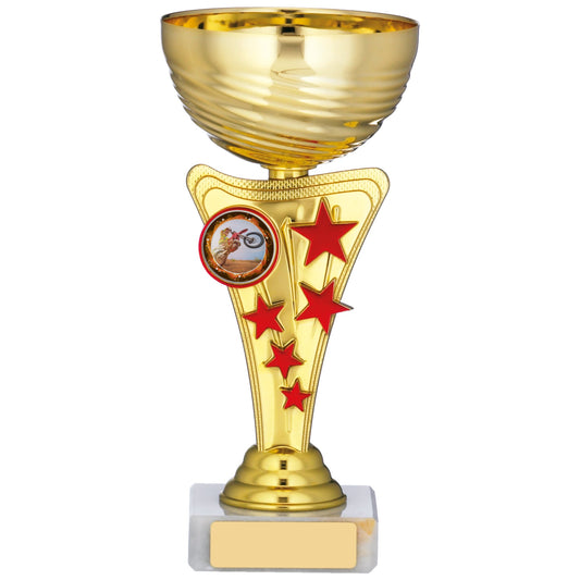 7.25" GOLD CUP TROPHY 18.5cm