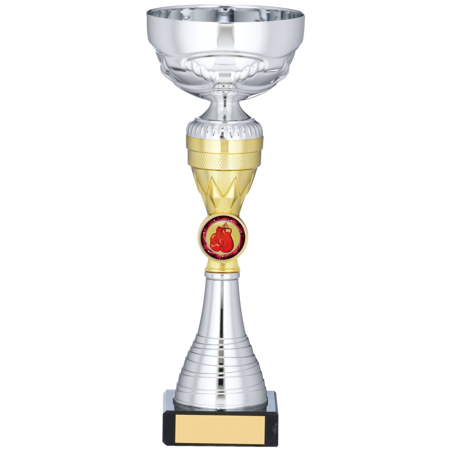 9.5" SILVER AND GOLD TROPHY 24cm