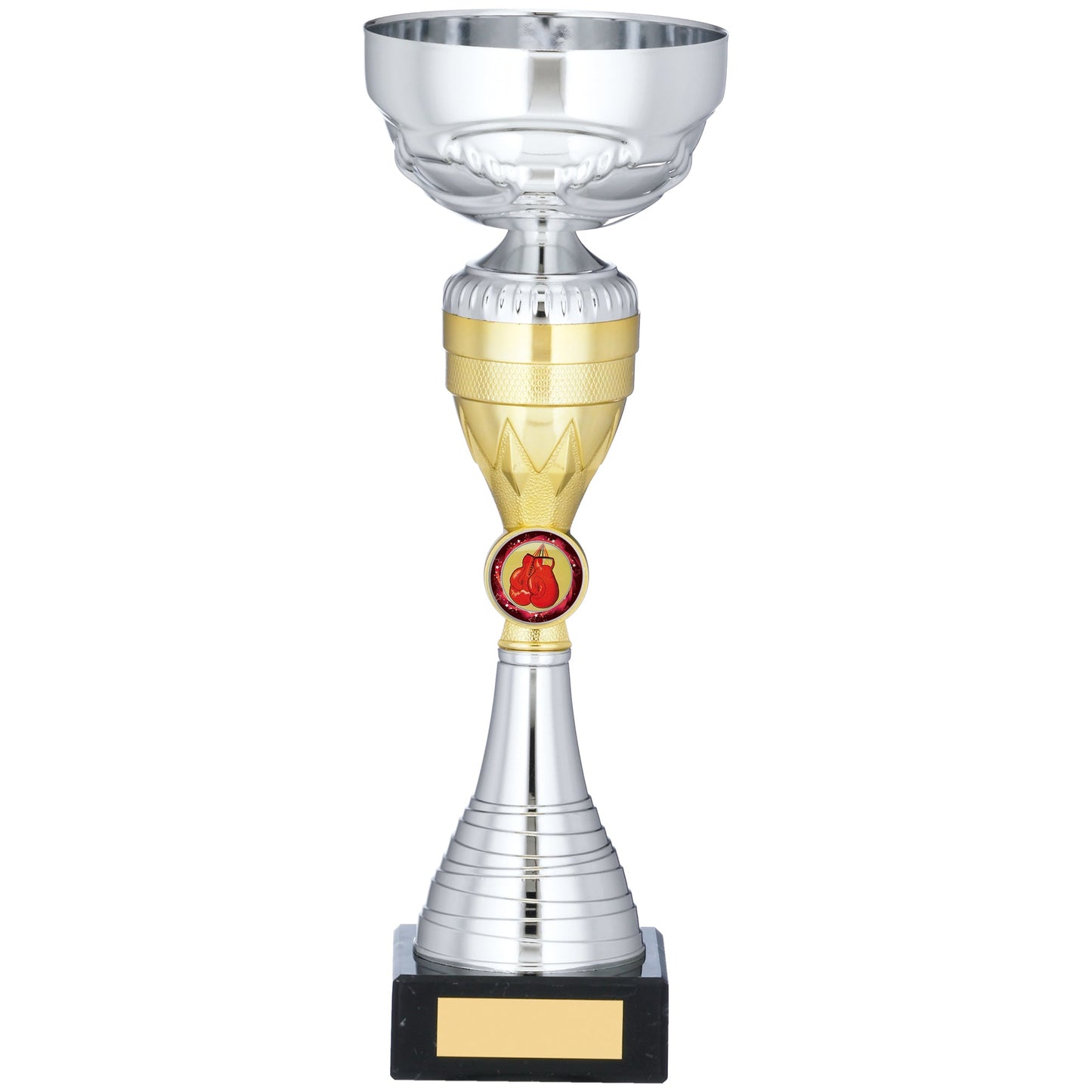 11" SILVER AND GOLD TROPHY 28cm