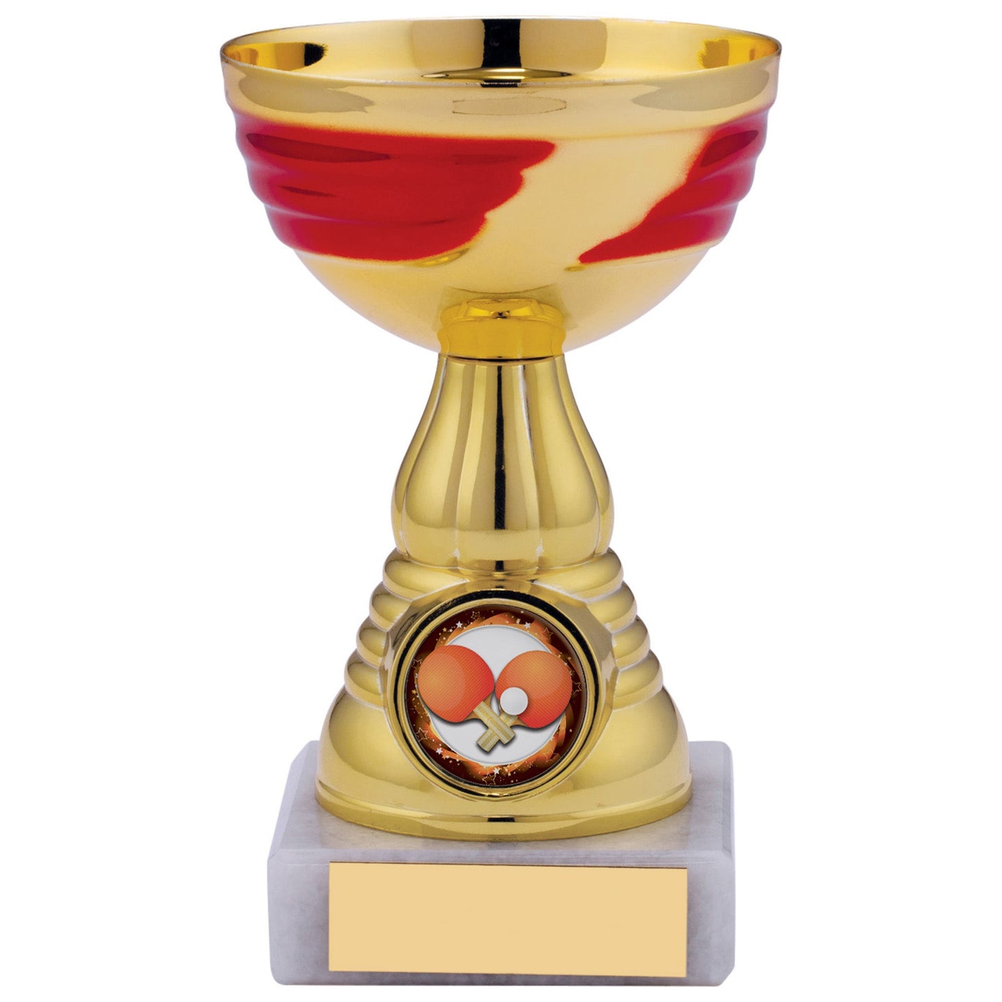 5" GOLD RED TROPHY 12.5cm