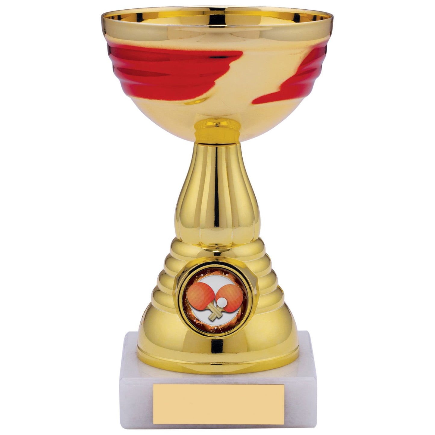 6" GOLD RED TROPHY 15cm