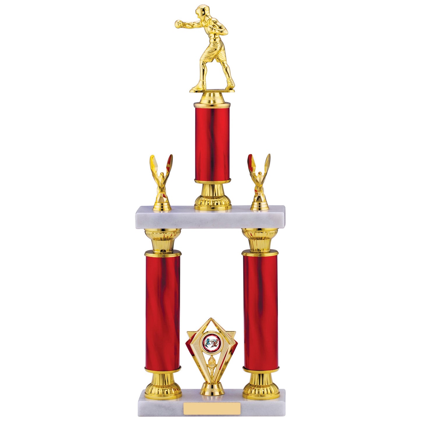 20.75" RED TUBING HOLDER BOXING TROPHY 52.5cm