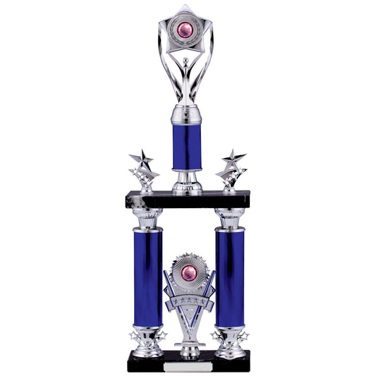 23" RED TUBING HOLDER TROPHY 58cm