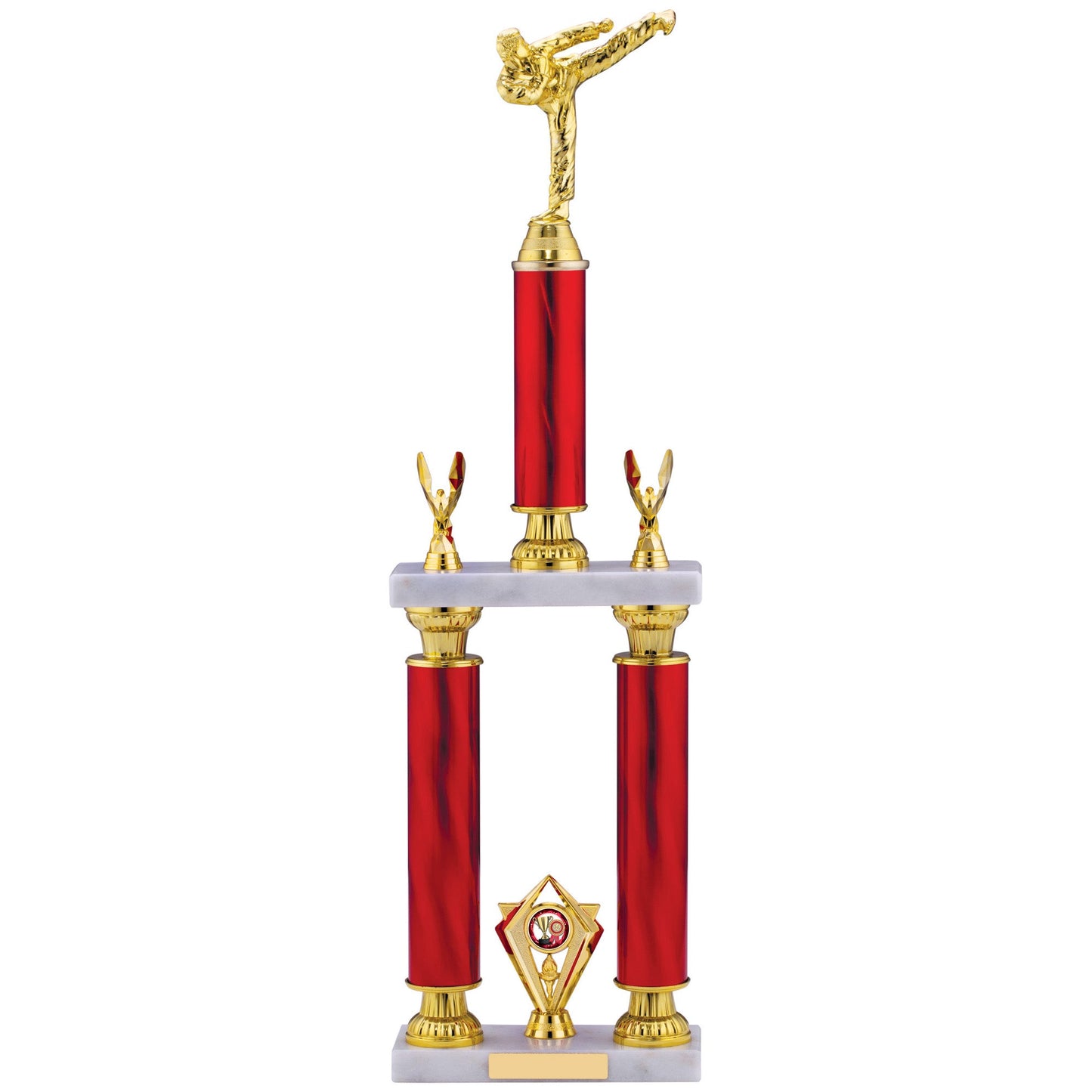 25.75" RED TUBING HOLDER KARATE TROPHY 65.5cm