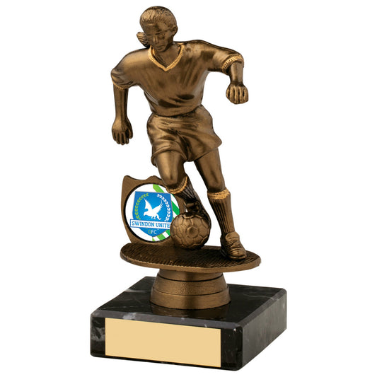 6" FEMALE FOOTBALL TROPHY 15cm