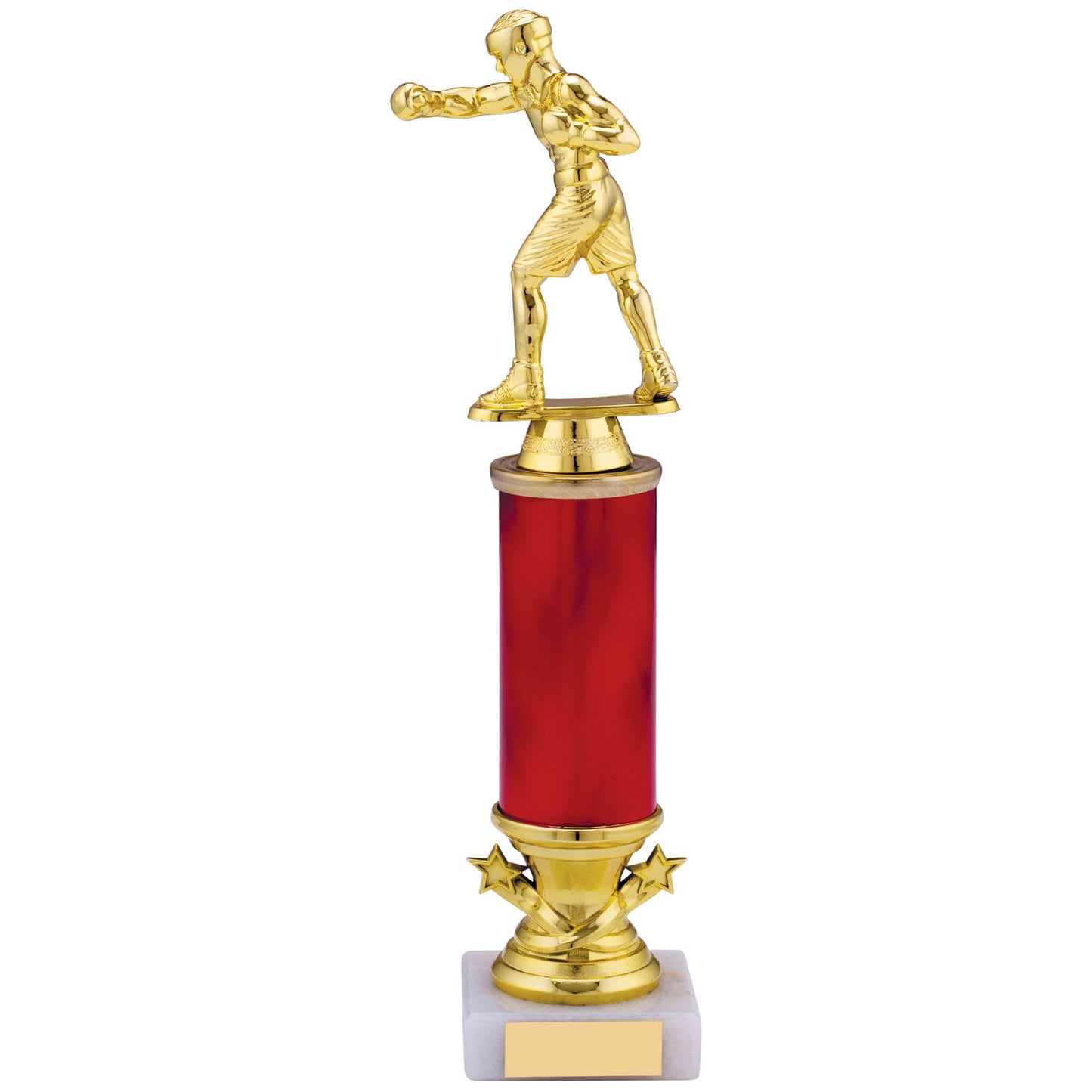 11.5" GOLD RED BOXING TROPHY 29cm