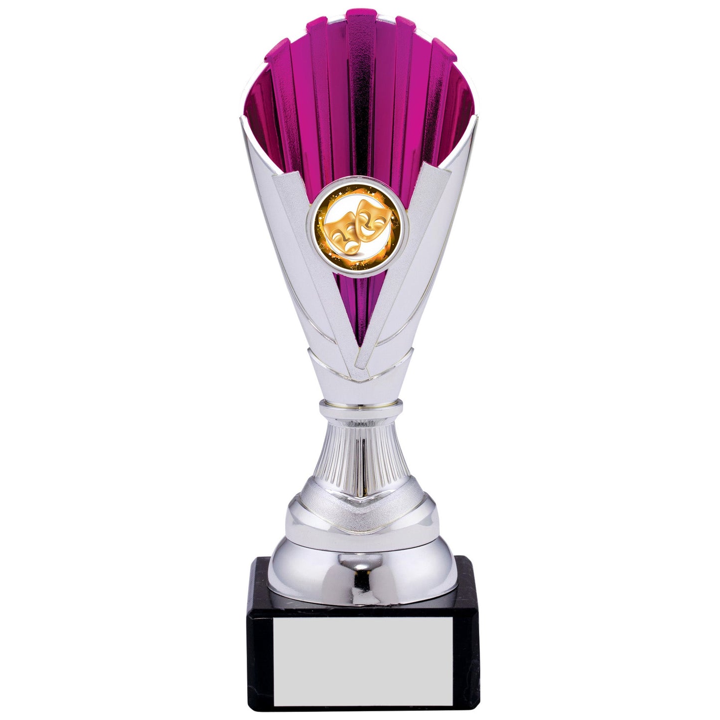 7.5" SILVER PINK TROPHY 19cm