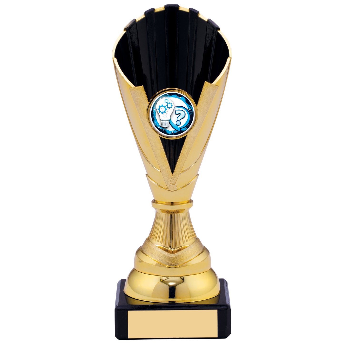 7" GOLD BLACK TROPHY 17cm