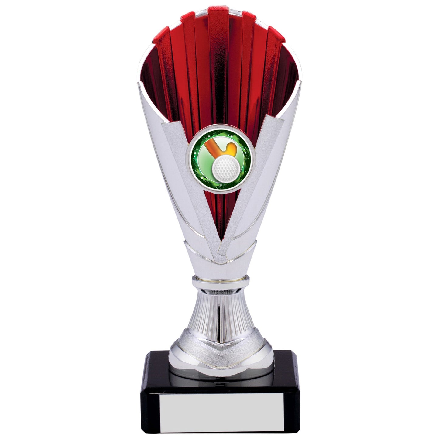 6.5" SILVER RED TROPHY 16.5cm