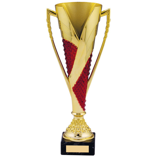 13" GOLD RED TROPHY 33cm