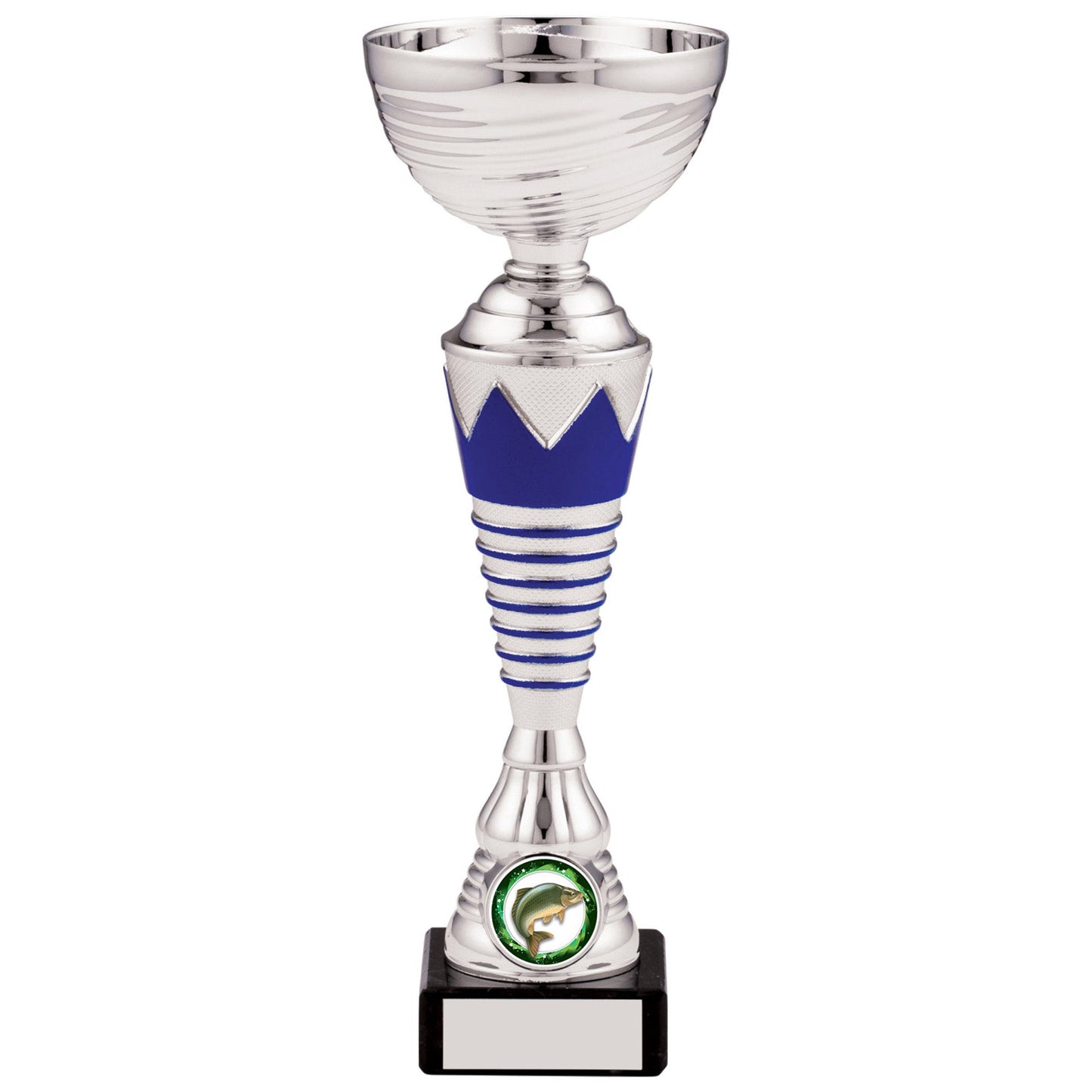 9" SILVER BLUE TROPHY 23cm