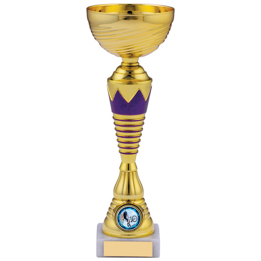 10" GOLD PURPLE TROPHY 25.5cm