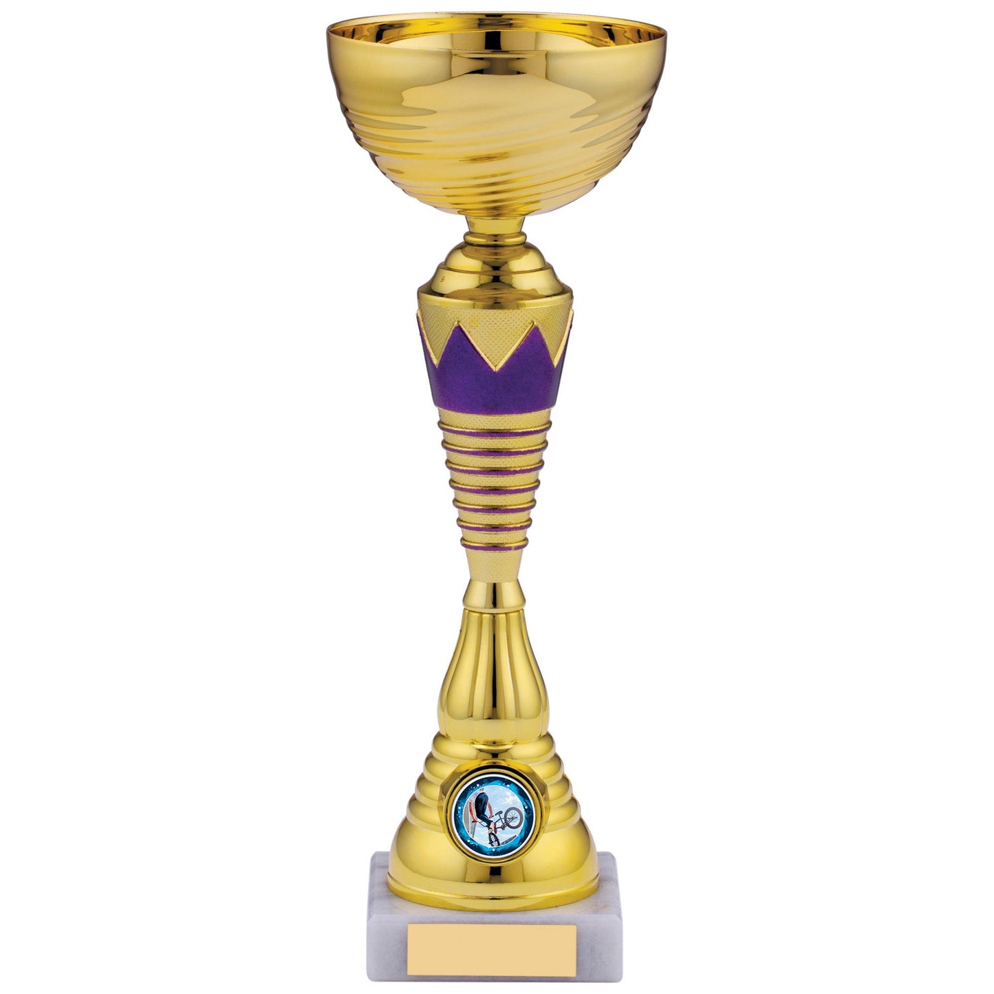 11" GOLD PURPLE TROPHY 28cm