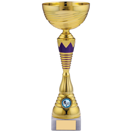 12.5" GOLD PURPLE TROPHY 32cm