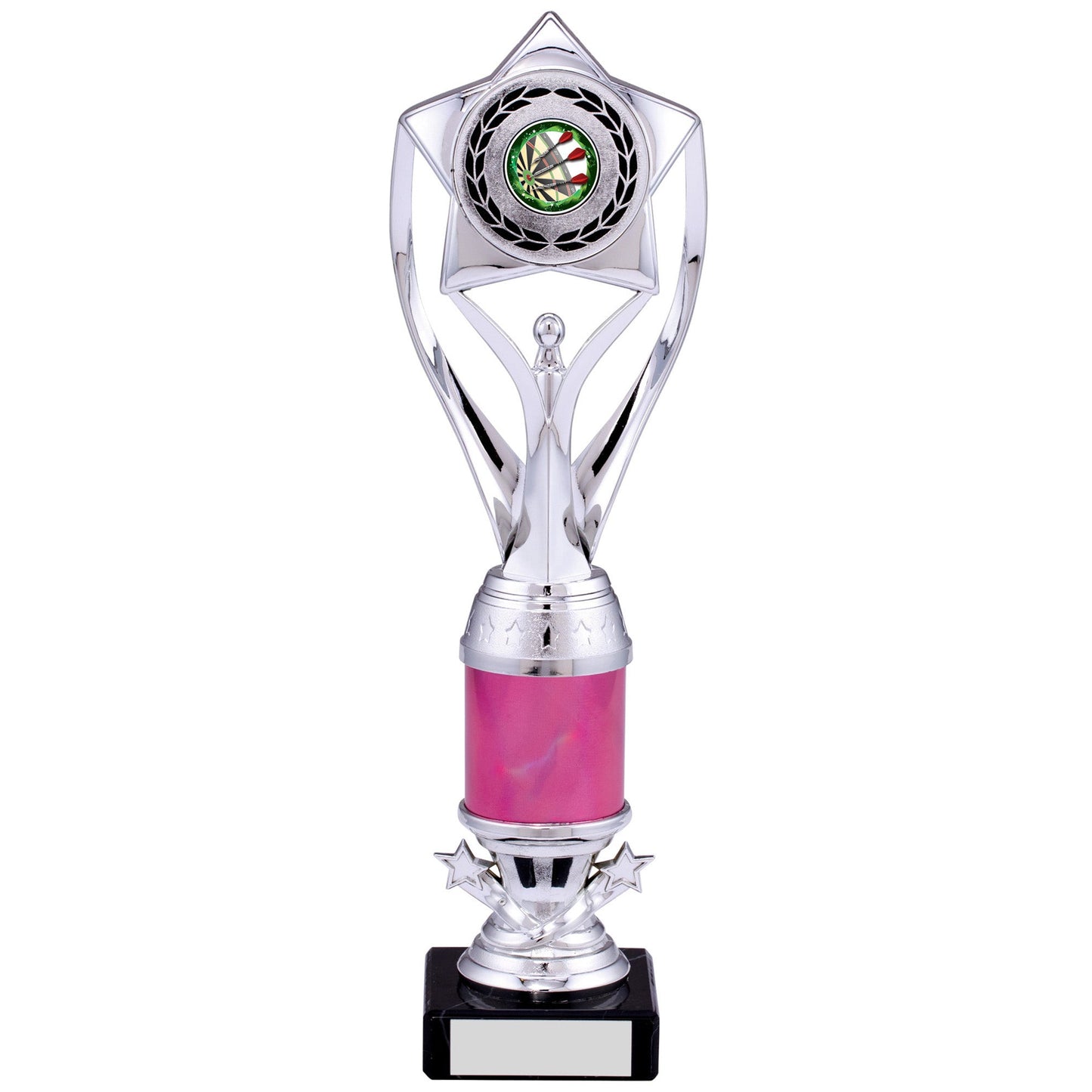 11.5" SILVER PINK TROPHY 29cm