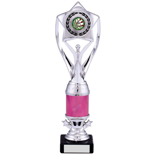 11.5" SILVER PINK TROPHY 29cm