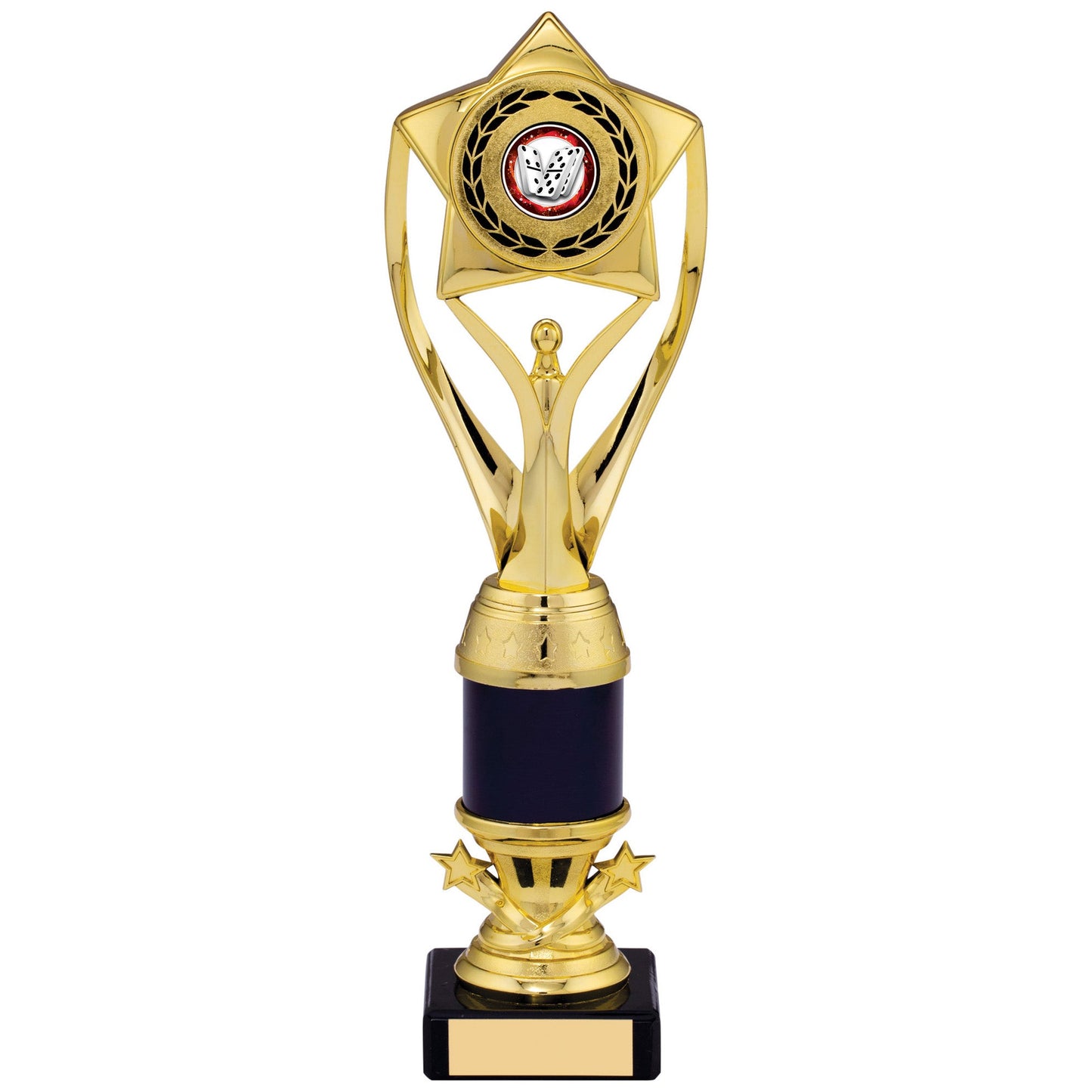 11.5" GOLD BLACK TROPHY 29cm