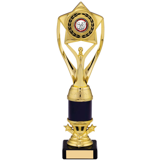 11.5" GOLD BLACK TROPHY 29cm