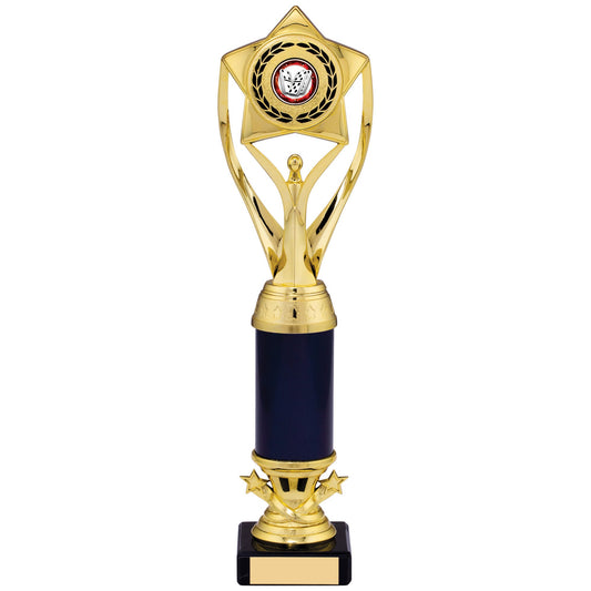 12.5" GOLD BLACK TROPHY 32cm