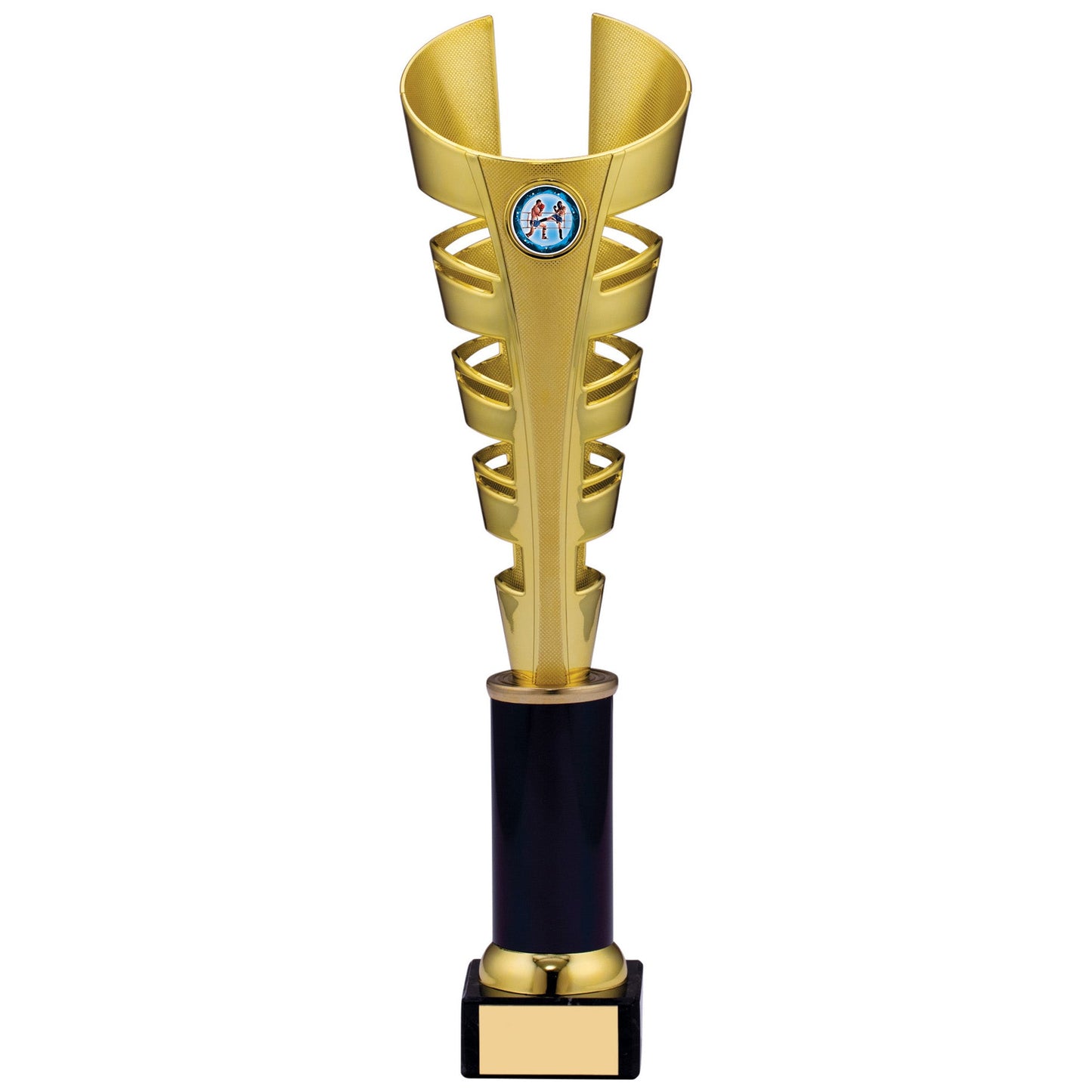 12.25" GOLD BLACK TROPHY 31cm