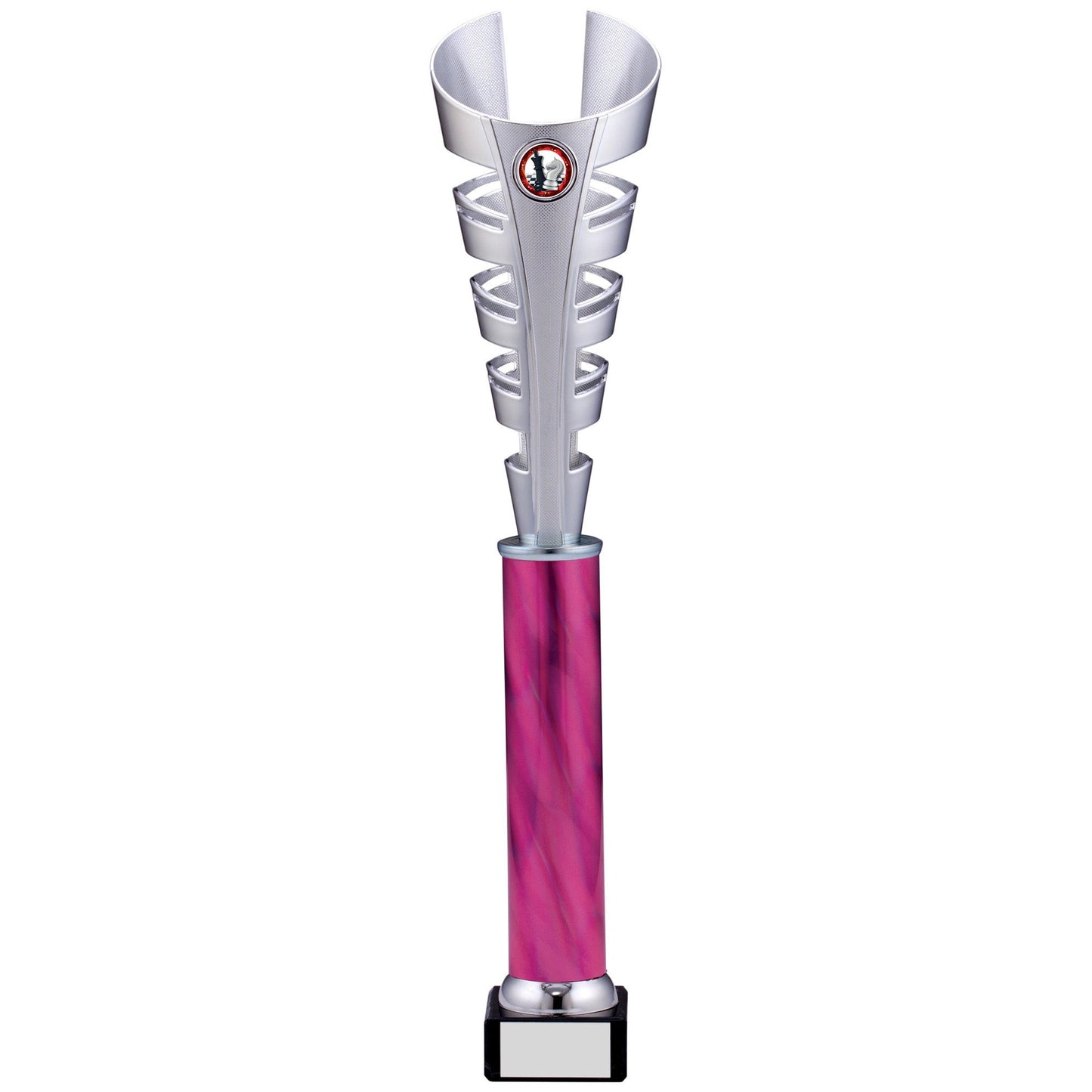 19" SILVER PINK TROPHY 48cm